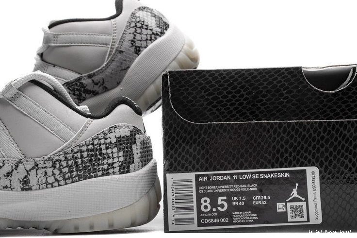 Jordan Snake Low Light 11  Retro Bone CD6846-002 1218